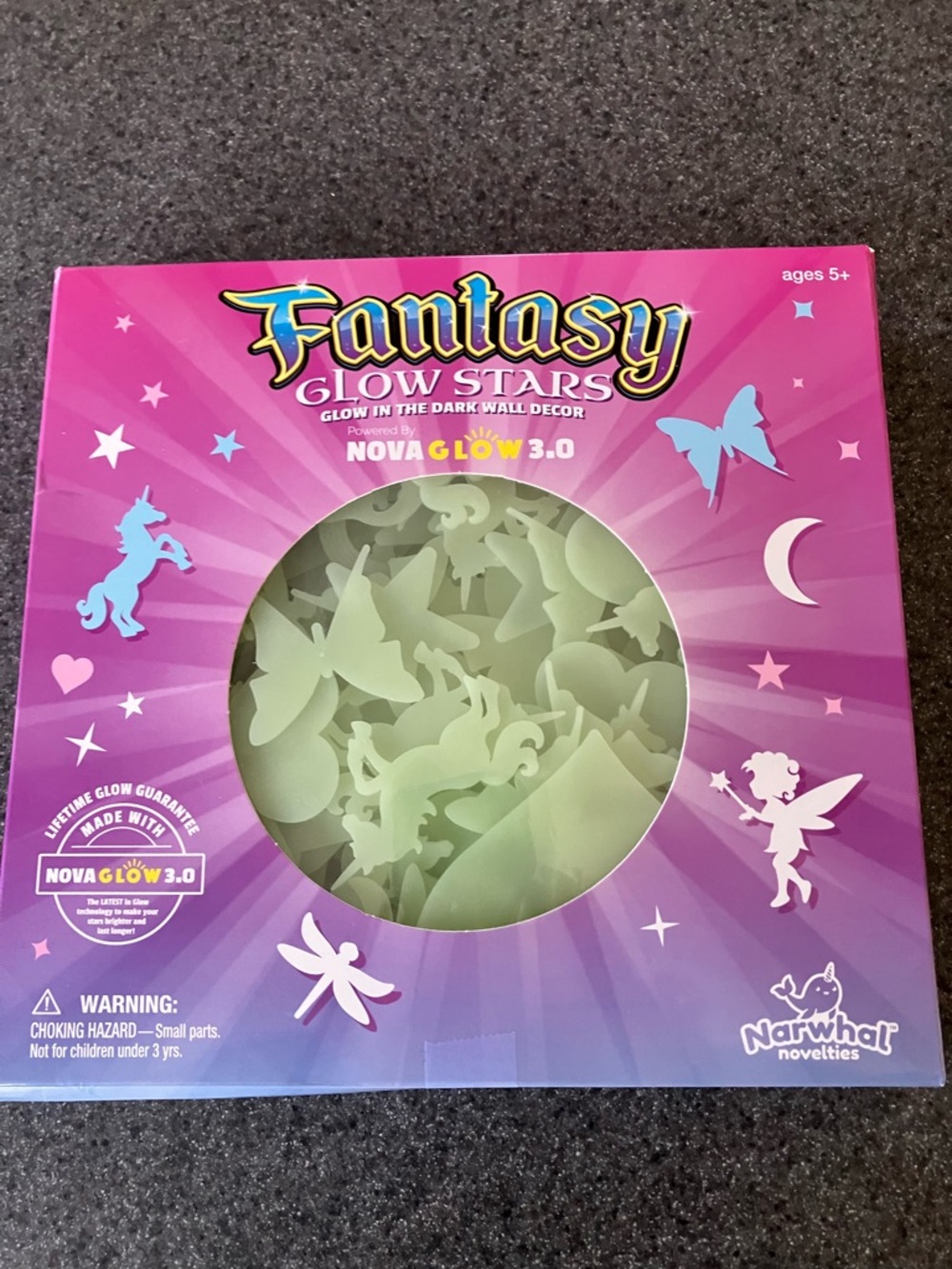 Fantasy Glow Stars - Pink Glow Wall Decor